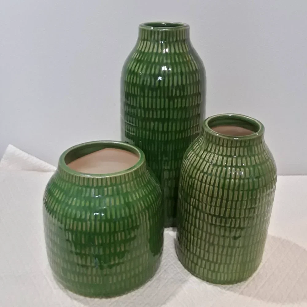 Crate & Barrel Verde Medium Vase